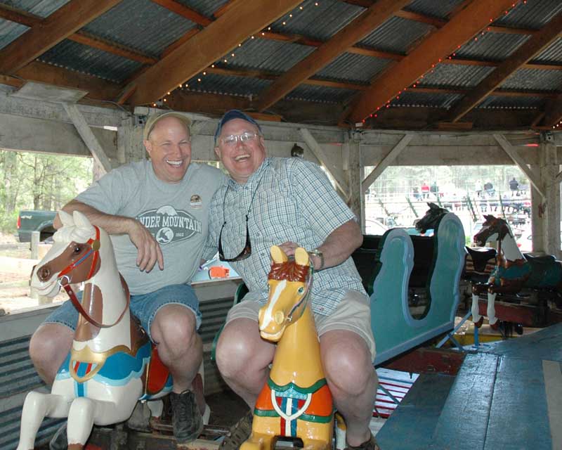 Cousins Larry & Ryan Fraunfelder at Bickleton Carousel, 2011