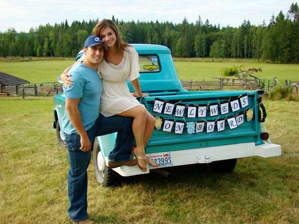 Adam & Hannah at Finkas Hayfield Reception