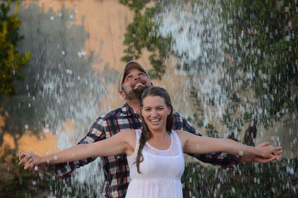 Tiffany & Harley at the Olympia Heritage Fountain, Sept 14 2013