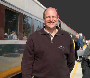 Larry at Olympia's Centennial Amtrak Station