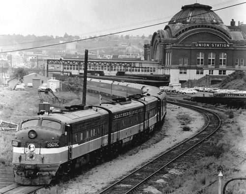 NP North Coast Limited, Tacoma, 1968